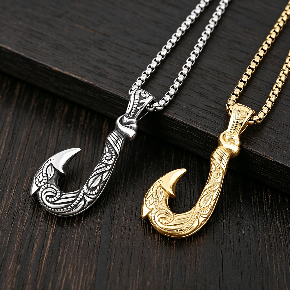 Maui Magic Fish Hook Necklace  - Battle Rope Anchor ulasan dan harga