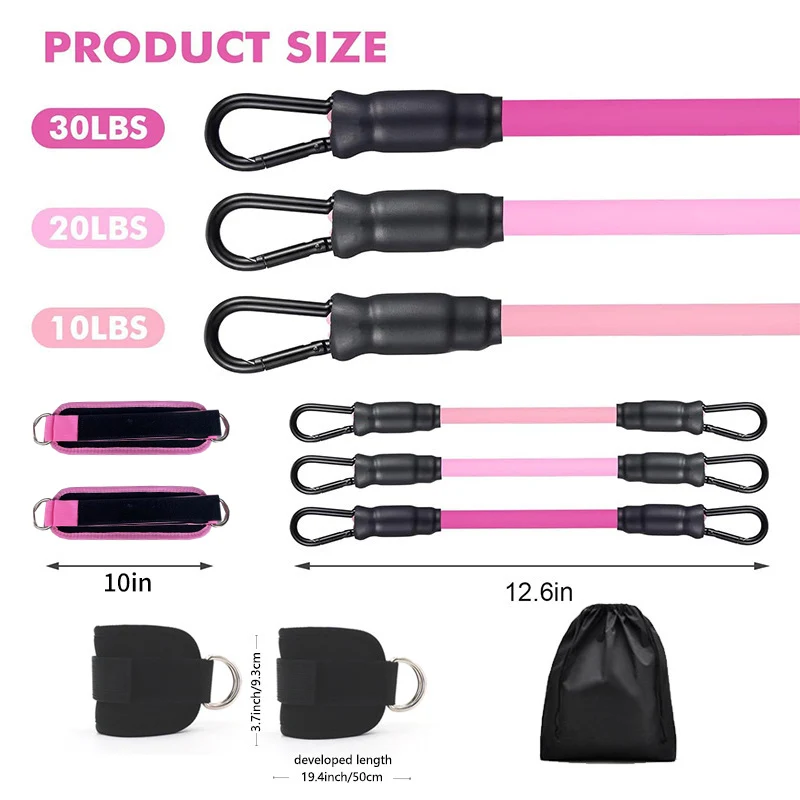 Ankle Strap Resistance Bands H - Crossfit Workout With Equipment ulasan dan harga