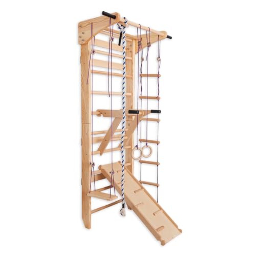 Swedish Ladder Wall Bars with  - Gymnastic Ring Wood ulasan dan harga