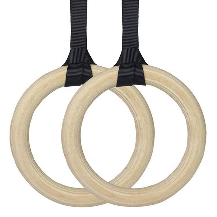 Outdoor Fitness Equipment Gym  - Gymnastic Ring Wood ulasan dan harga