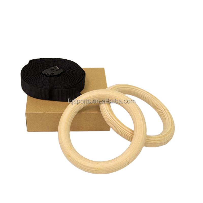 Outdoor Fitness Equipment Gym  - Gymnastic Ring Wood ulasan dan harga