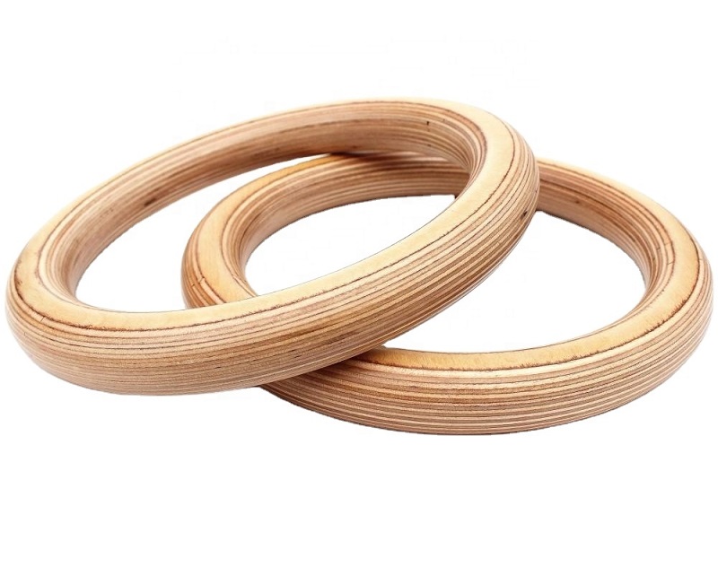 Outdoor Fitness Equipment Gym  - Gymnastic Ring Wood ulasan dan harga