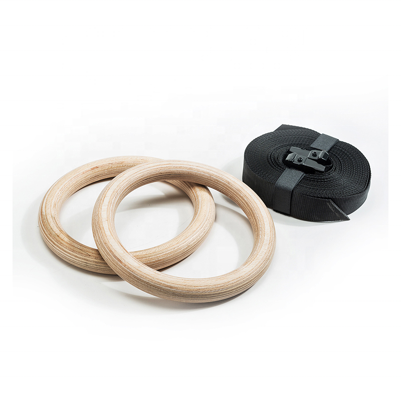 Outdoor Fitness Equipment Gym  - Gymnastic Ring Wood ulasan dan harga