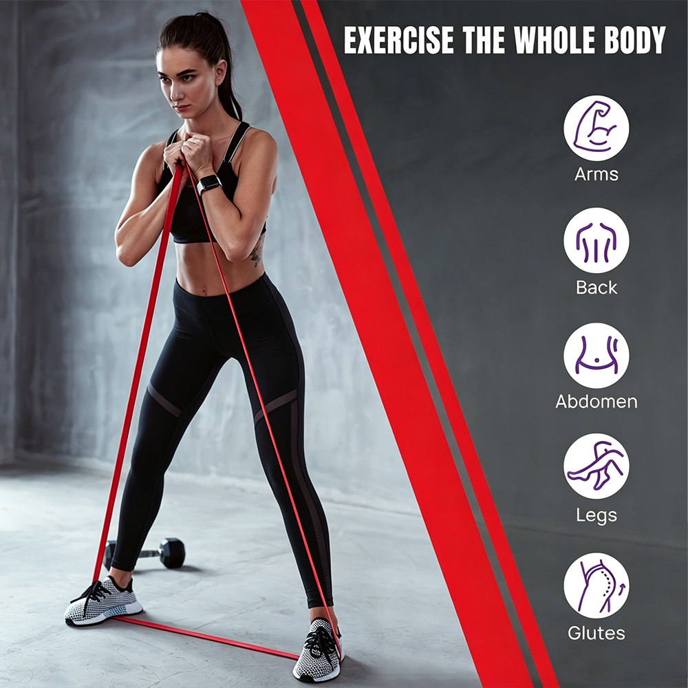 10Pcs 4-Level Resistance Bands - Pull Up Assist Band ulasan dan harga