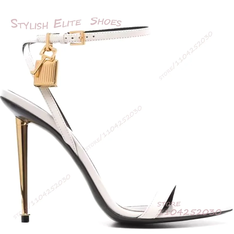 Gold Metal Stiletto Sandals Wo - Crossfit Ladies ulasan dan harga