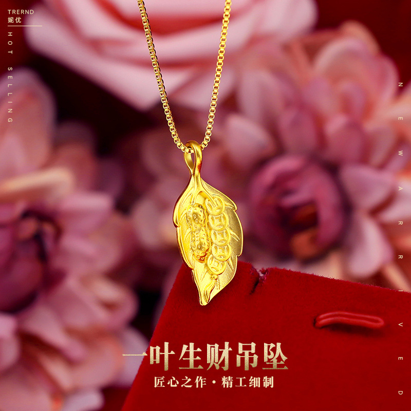 Pure 18K Yellow Gold Pendant N - Battle Rope Anchor ulasan dan harga