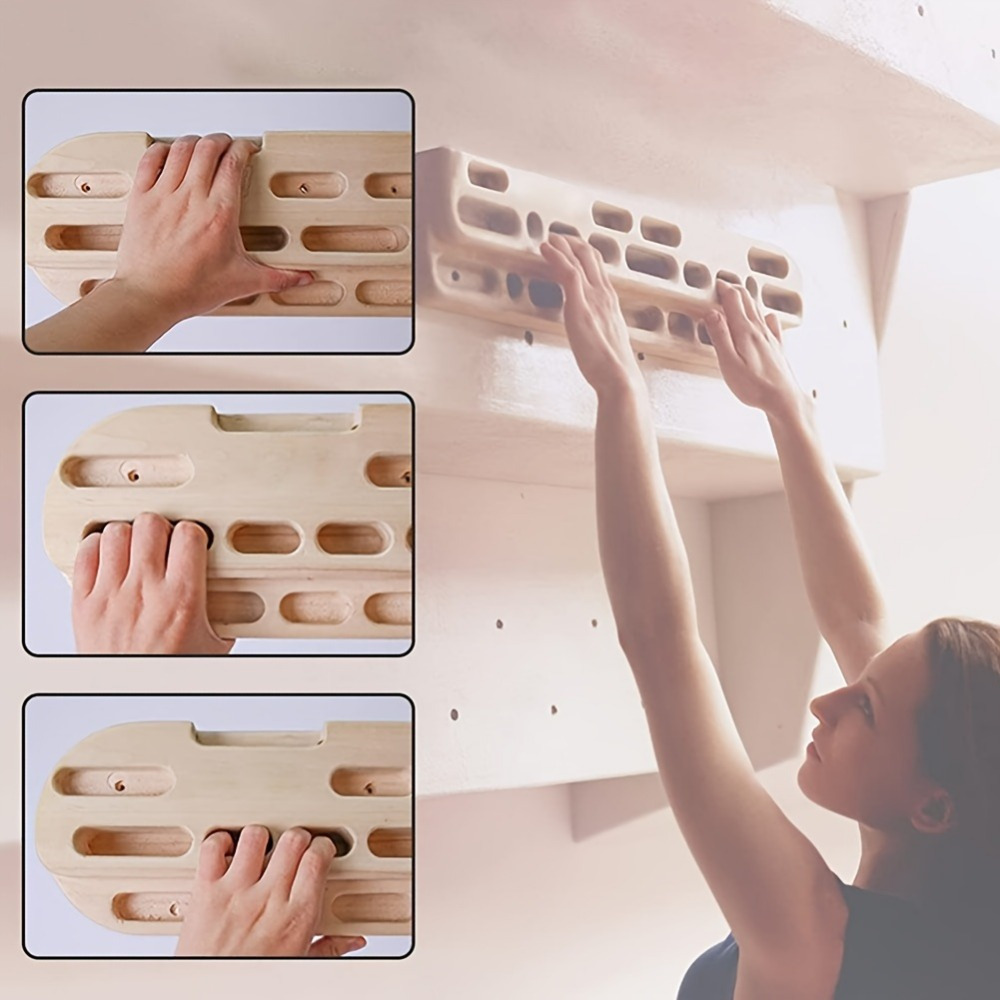 New Wooden Climbing Wall Set—H - Gymnastic Ring Wood ulasan dan harga