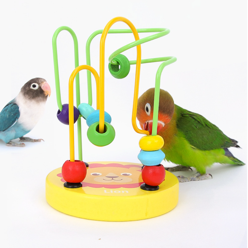 Bird Training Toy Supplies Lov - Gymnastic Ring Wood ulasan dan harga