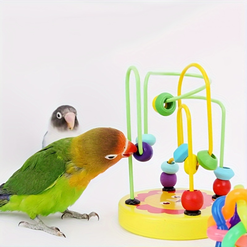 Bird Training Toy Supplies Lov - Gymnastic Ring Wood ulasan dan harga