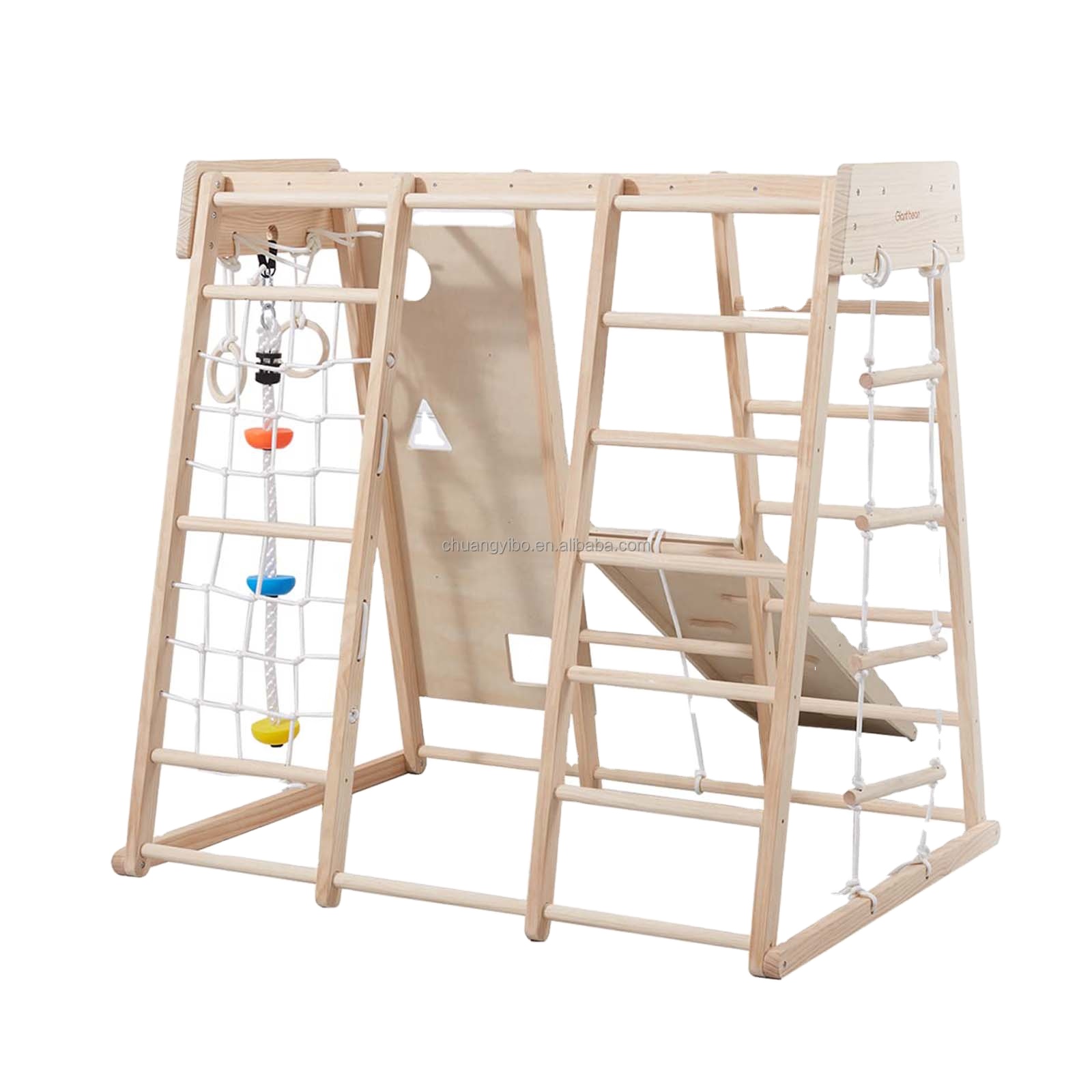 Indoor Playground Jungle Gym T - Gymnastic Ring Wood ulasan dan harga