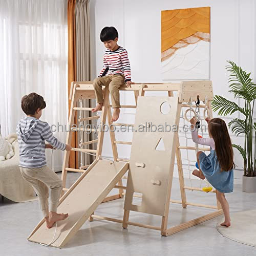 Indoor Playground Jungle Gym T - Gymnastic Ring Wood ulasan dan harga