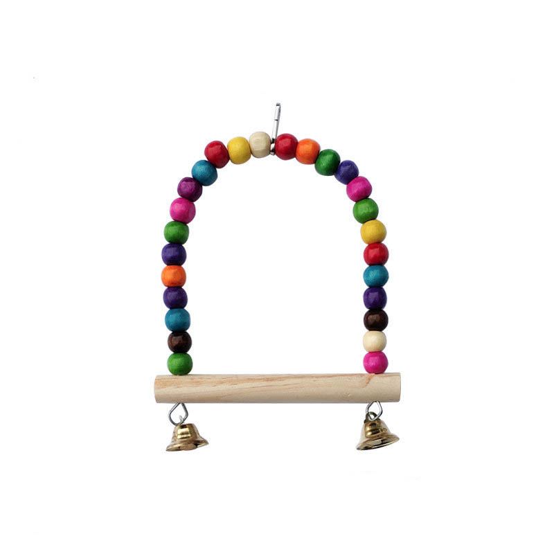 Wooden Bird Toys Small Parrot  - Gymnastic Ring Wood ulasan dan harga