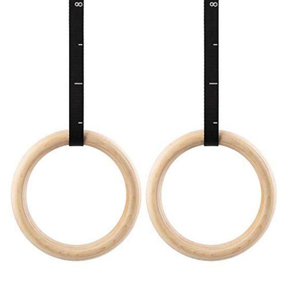 Wooden Gymnastic Rings 28/32mm - Gymnastic Ring Wood ulasan dan harga