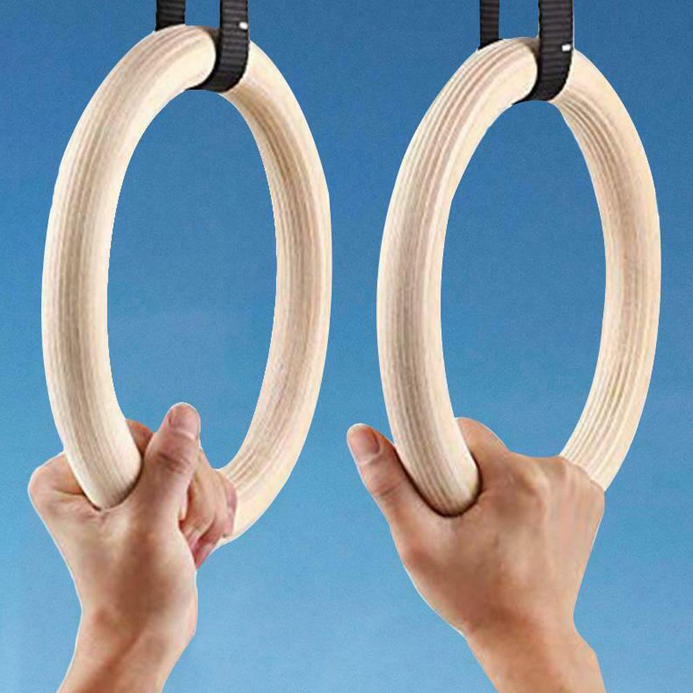 Wooden Gymnastic Rings 28/32mm - Gymnastic Ring Wood ulasan dan harga