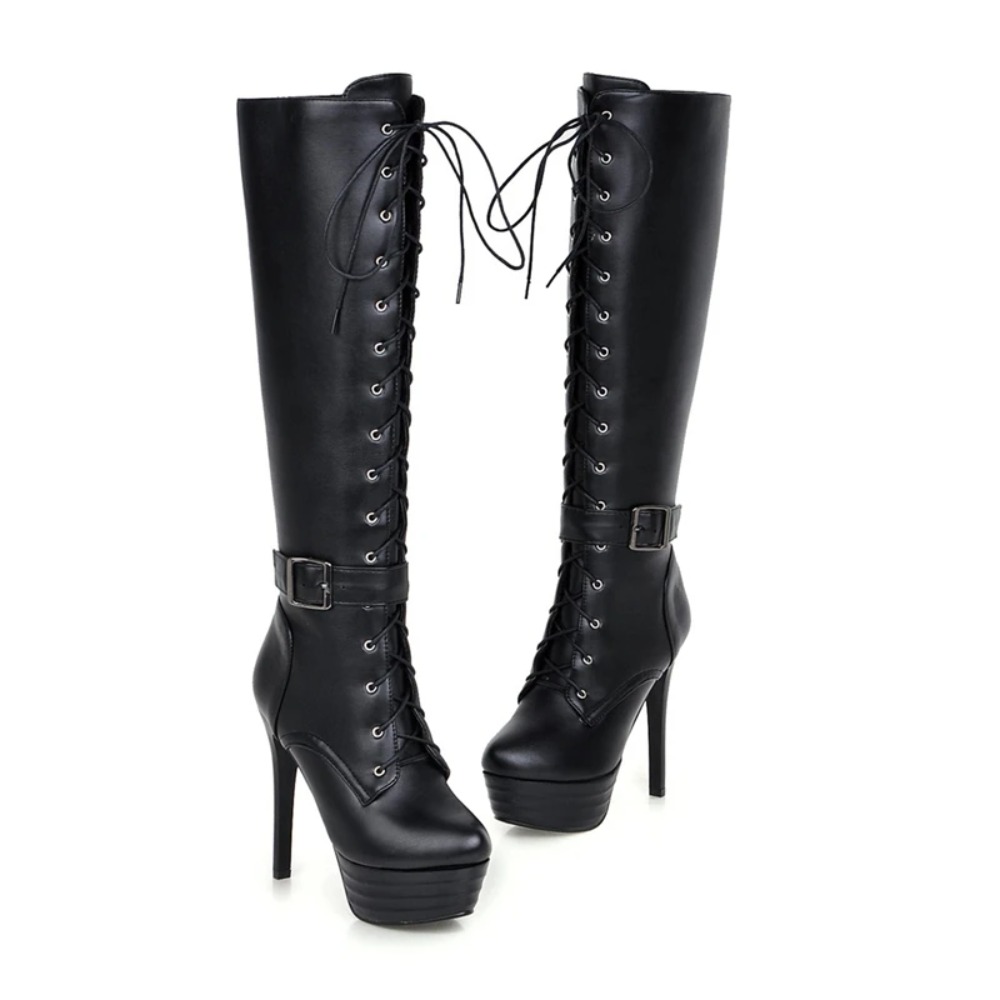 Knee High Boots Womens Botas M - Crossfit Ladies ulasan dan harga