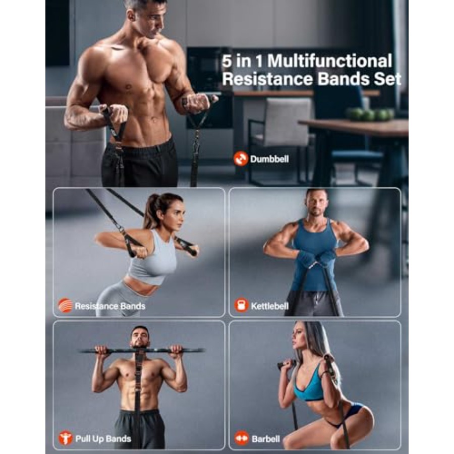 Resistance Bands, Exercise Ban - Pull Up Assist Band ulasan dan harga